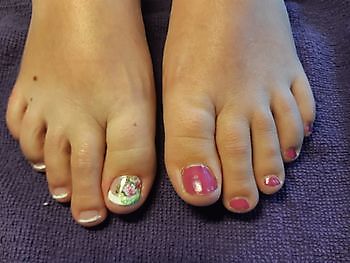 Mooie teen nagels Mirjam's Nagelstudio Beerta