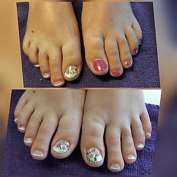 Mooie teen nagels Mirjam's Nagelstudio Beerta