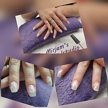 Mooie bruidsnagels Mirjam's Nagelstudio Beerta